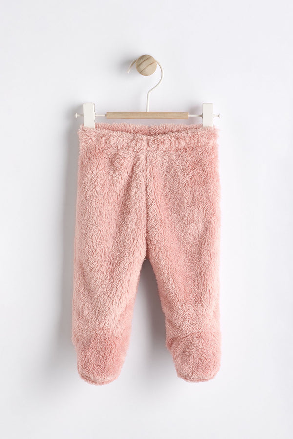 Pink Baby Cosy Fleece Leggings (0-9mths)