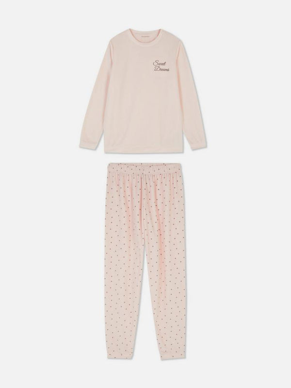 Women Microfleece Pyjama Set