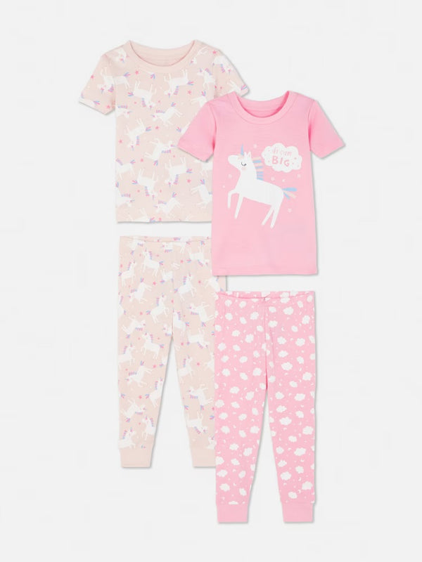 Primark 2 pk unicorn pyjama