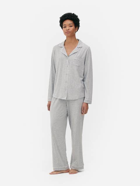 Women grey boyfriend pyjamas