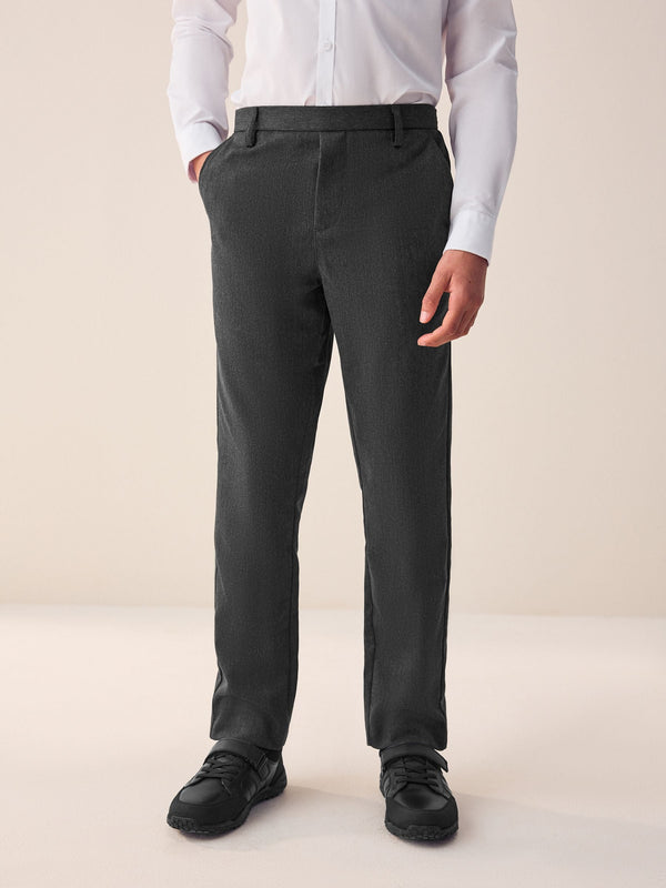 Grey School Formal Straight Trousers (3-17yrs)