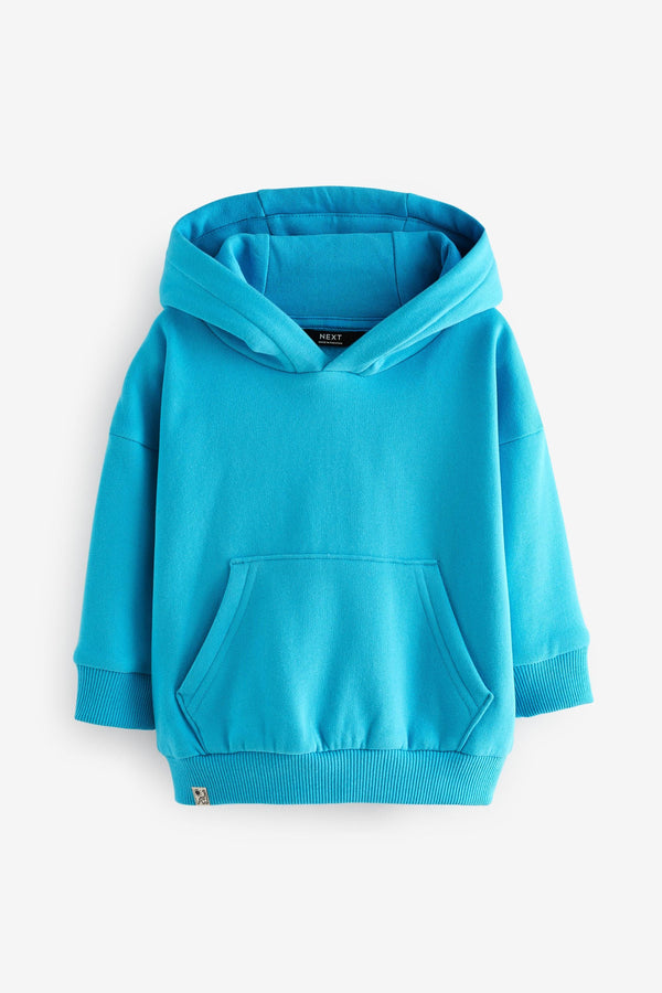 Aqua Blue Long Sleeve Soft Touch Hoodie (3mths-7yrs)