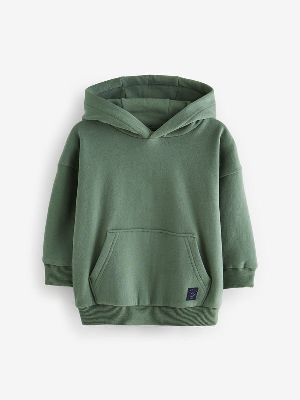 Khaki Green Long Sleeve Soft Touch Hoodie (3mths-7yrs)