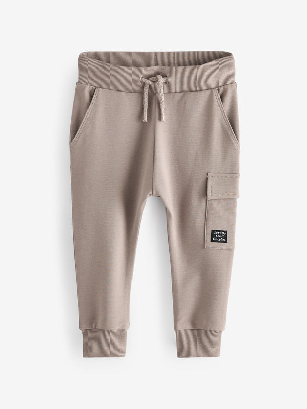 Khaki Green/Grey/Black Super Skinny Utility Joggers 3 Pack (3mths-7yrs)