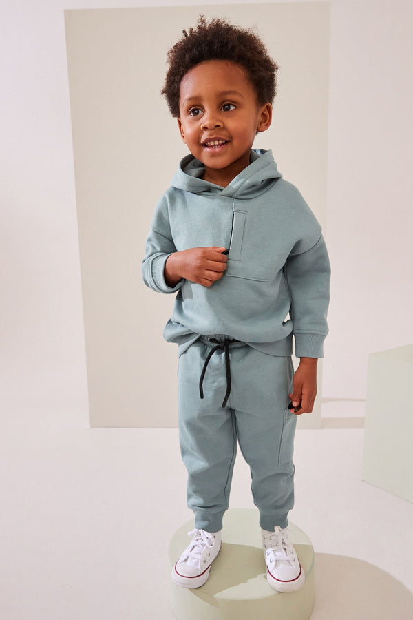 Mineral Blue Utility Hoodie and Joggers Set (3mths-7yrs)