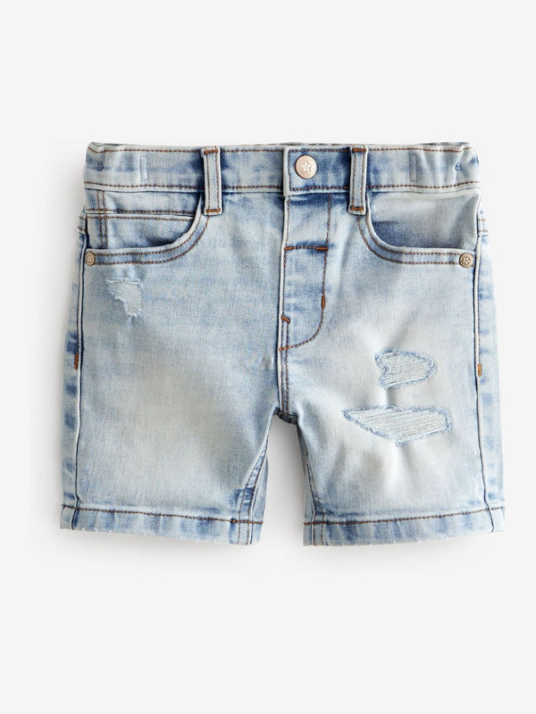 Light Blue Distressed Denim Shorts (3mths-7yrs)