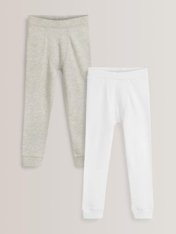 Grey/White Thermal Leggings 2 Pack (2-16yrs)