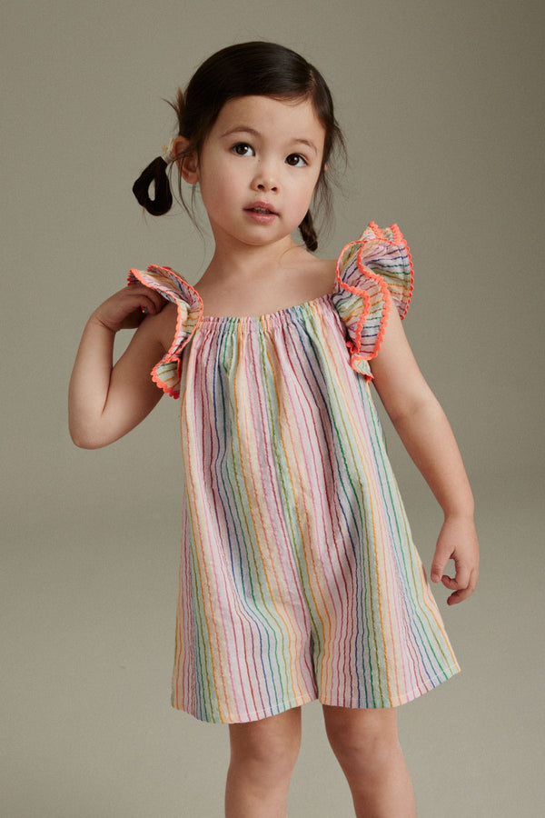 Multi Rainbow Playsuit (3mths-7yrs)