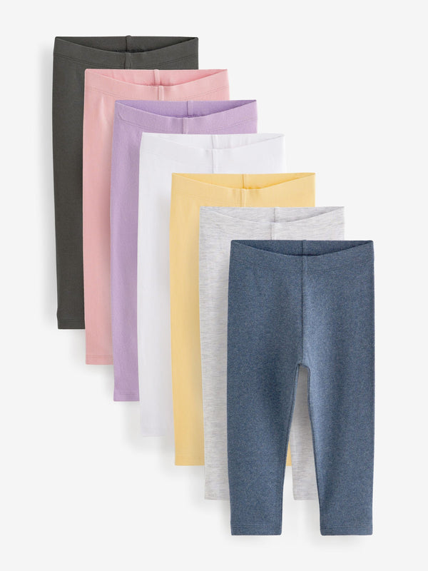 Multi Mono Basic Leggings 7 Pack (3mths-7yrs)