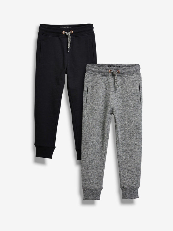 Black/Grey Slim Fit Joggers 2 Pack (3-16yrs)