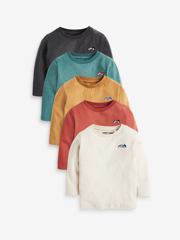 Mineral Long Sleeve T-Shirts 5 Pack (3mths-7yrs)