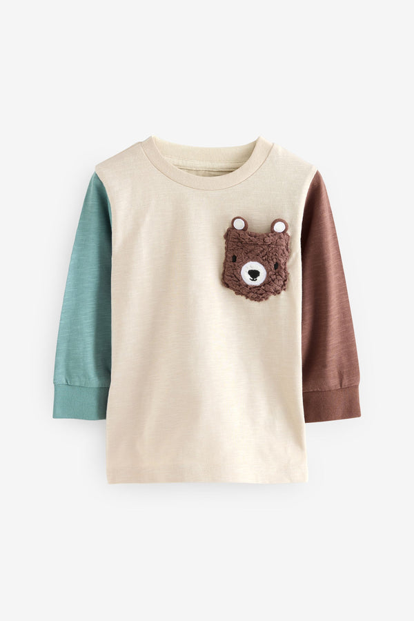 Neutral Bear Long Sleeve Interactive T-Shirt (3mths-7yrs)