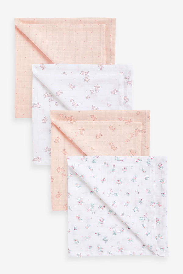 Baby Muslin Cloths 4 Packs_fawre_