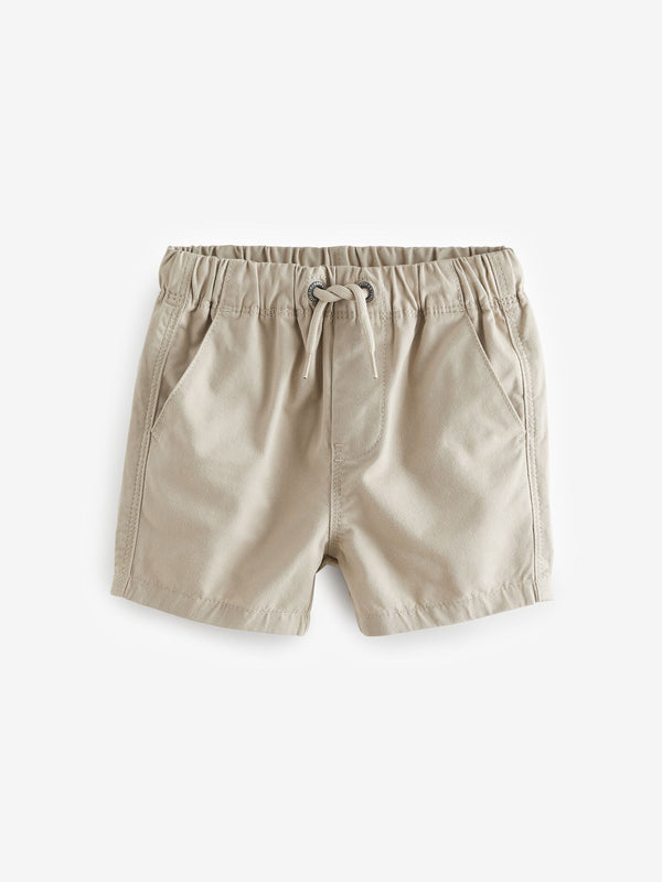 Stone Cream 100% Cotton Pull On Shorts (3mths-7yrs)