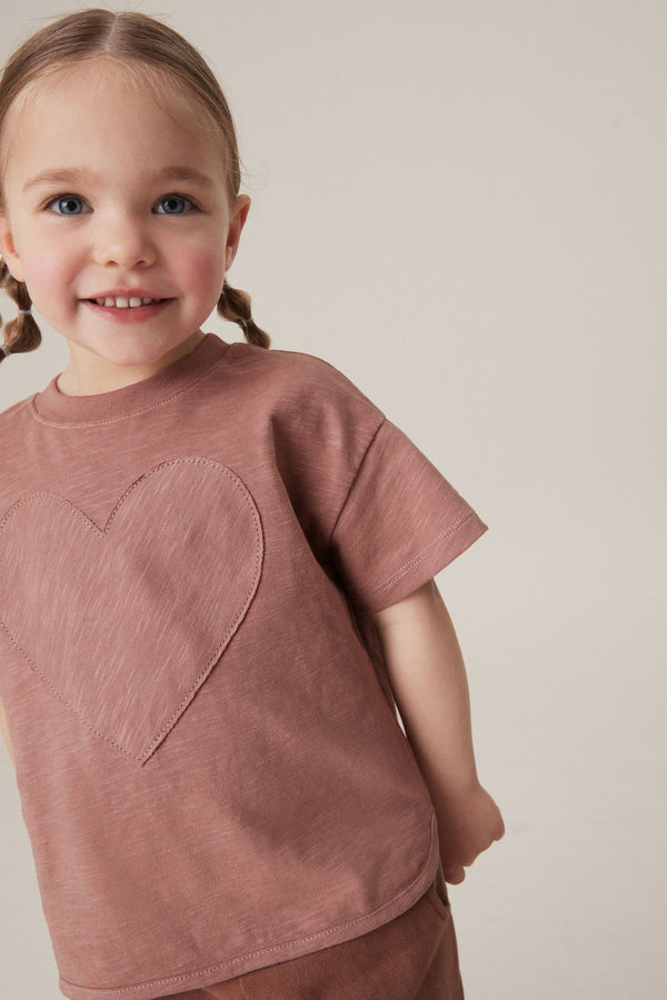 Brown Short Sleeve Appliqué T-Shirt (3mths-7yrs)