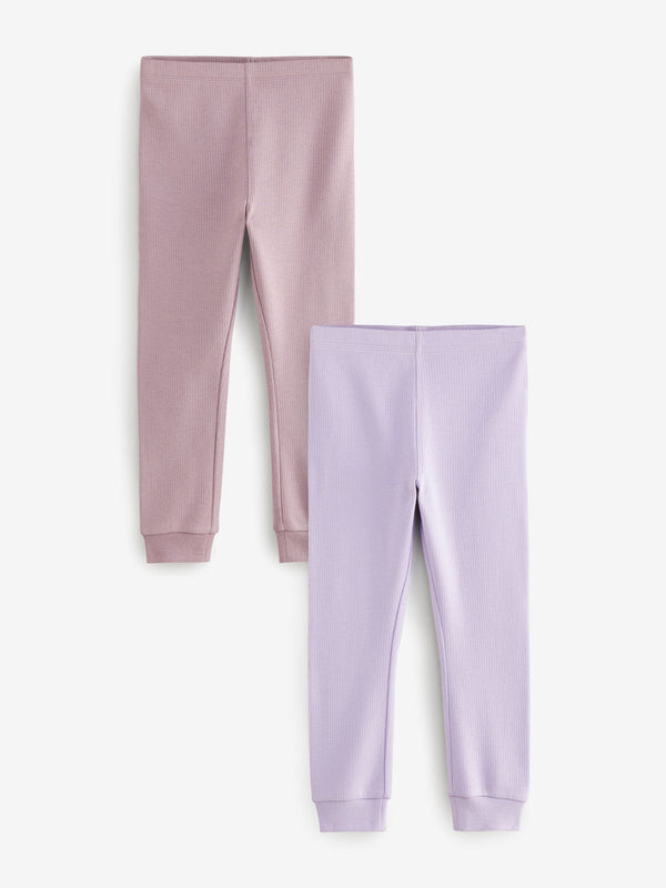 Lilac Purple Purple Thermal Leggings 2 Pack (2-16yrs)