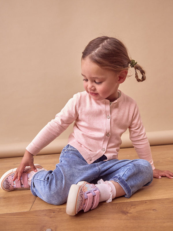 Pink Marl Cardigan (3mths-10yrs)