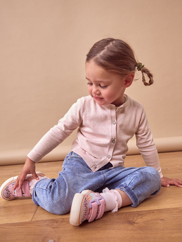 Pink Marl Cardigan (3mths-10yrs)