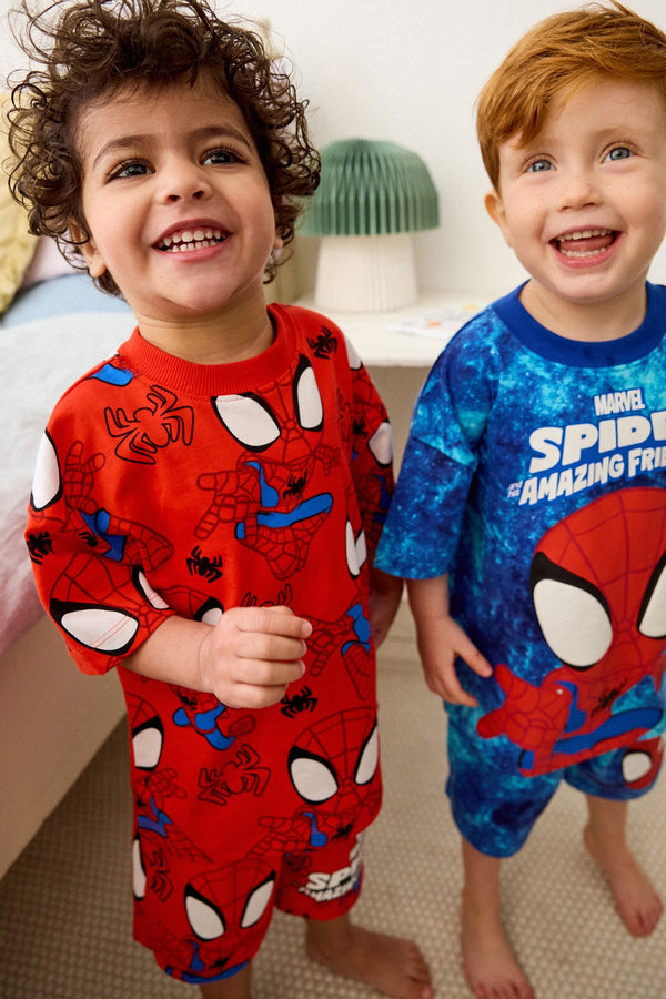 Copy Red/Blue Spidey and Friends 2 Pack Short Pyjamas