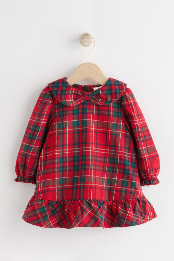 Red Check Baby Woven Dress (0mths-2yrs)