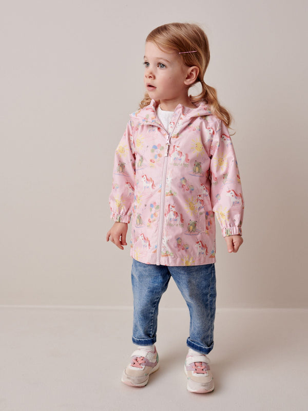 Pink Unicorn Shower Resistant Printed Cagoule (3mths-7yrs)