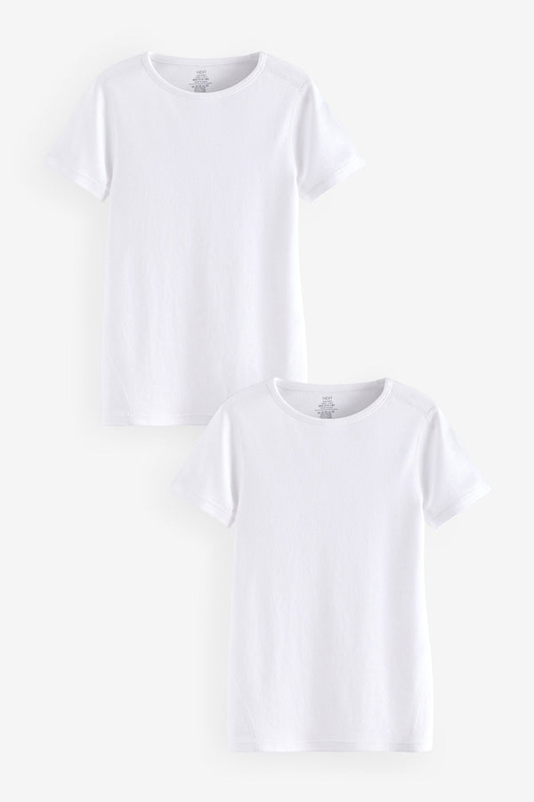 White Kind to Skin T-Shirts 2 Pack (9mths-12yrs)