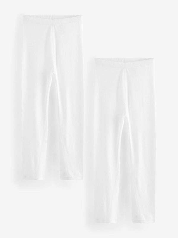 White Kind to Skin Leggings 2 Pack (9mths-12yrs)