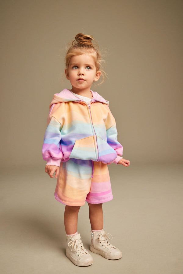 Rainbow Zip Through Hoodie (3mths-7yrs)