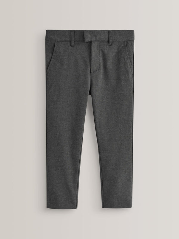 Grey Plus Waist School Formal Stretch Skinny Trousers (3-17yrs)