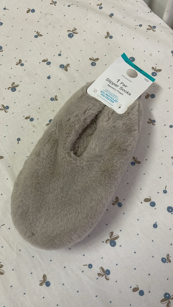 Slipper socks beige