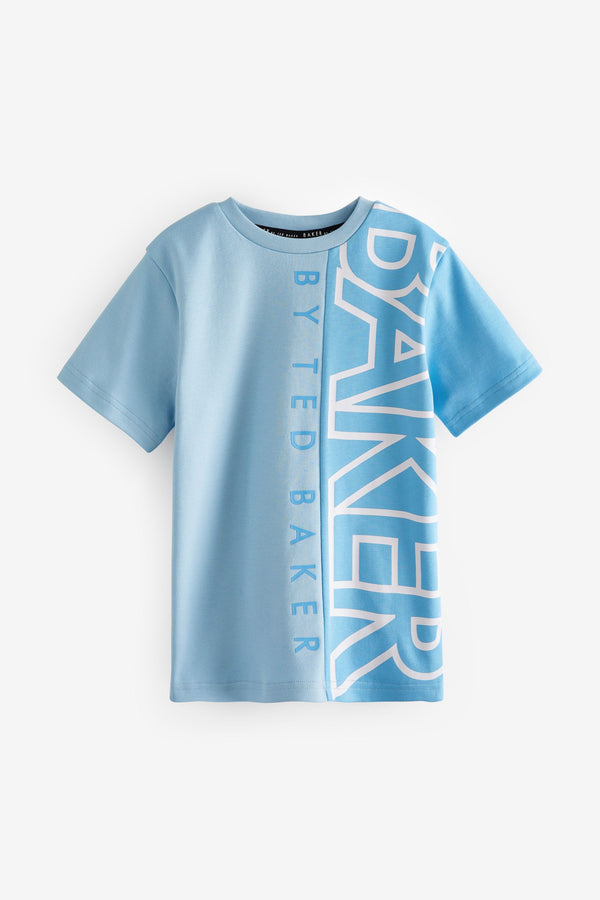 Baker by Ted Baker Blue Colourblock T-Shirt