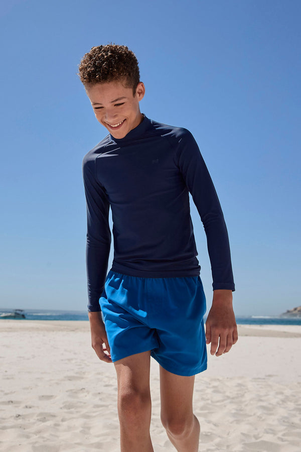 Navy Long Sleeve Sunsafe Rash Vest (1.5-16yrs)