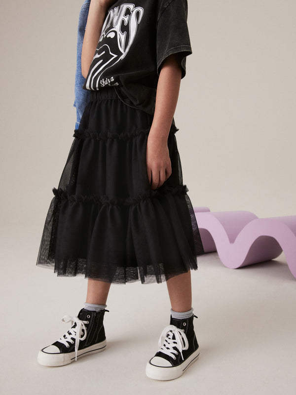 Black Mesh Skirt (3-16yrs)