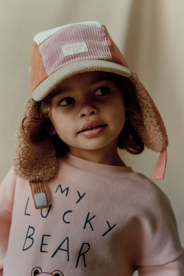 Neutral Colourblock Trapper Hat (3mths-13yrs)