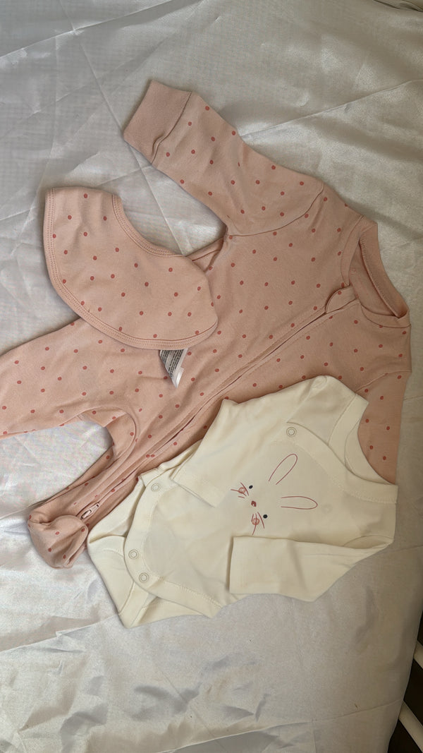 Pink bunny set