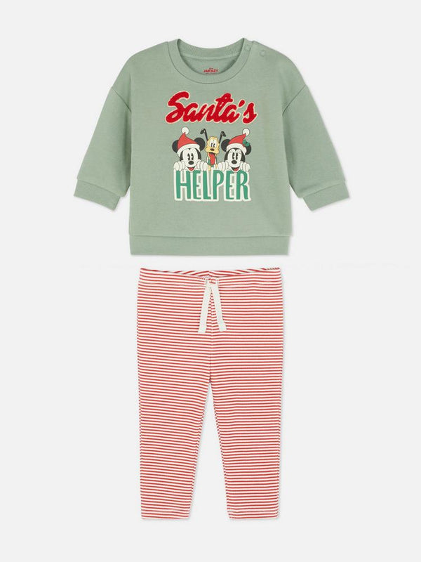 Primark Disney’s Mickey Mouse and Friends Christmas Sweatshirt and Leggings Set