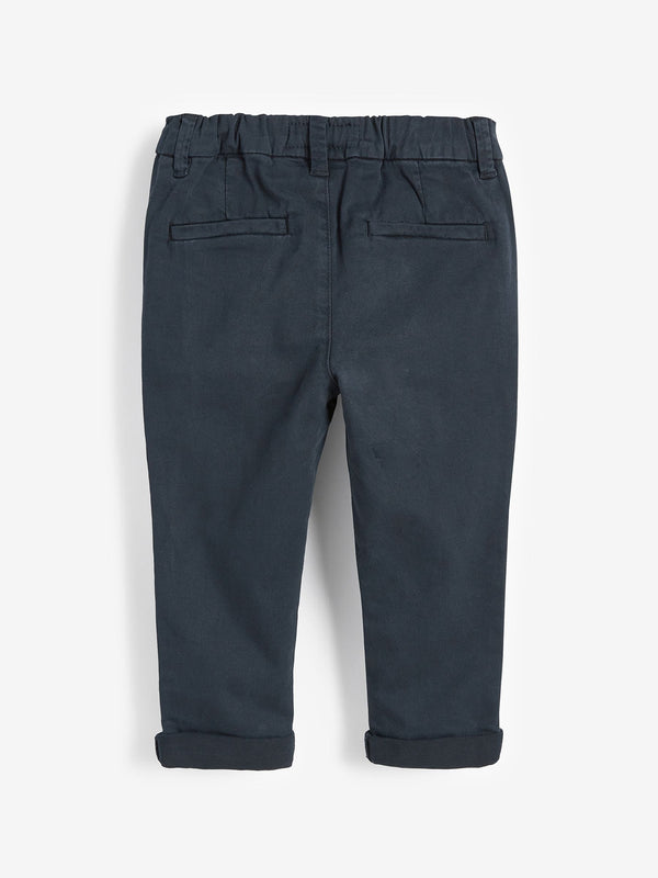 Navy Blue Stretch Chino Trousers (3mths-7yrs)
