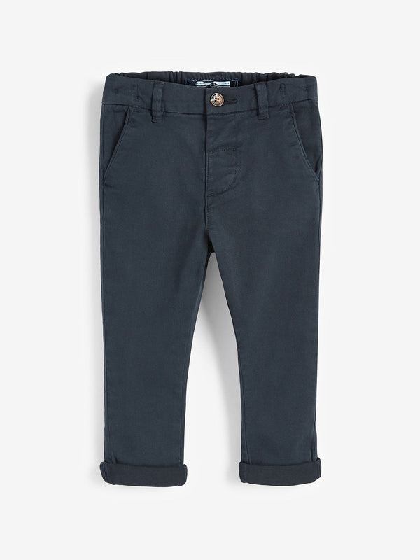 Navy Blue Stretch Chino Trousers (3mths-7yrs)