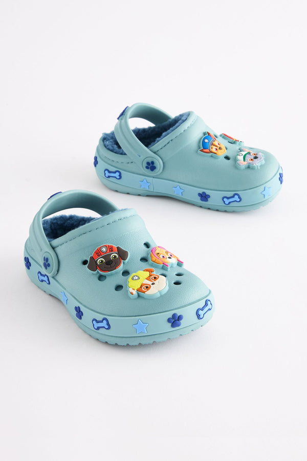 Blue Borg Fleece Lined PAW Patrol Slipper Clogs