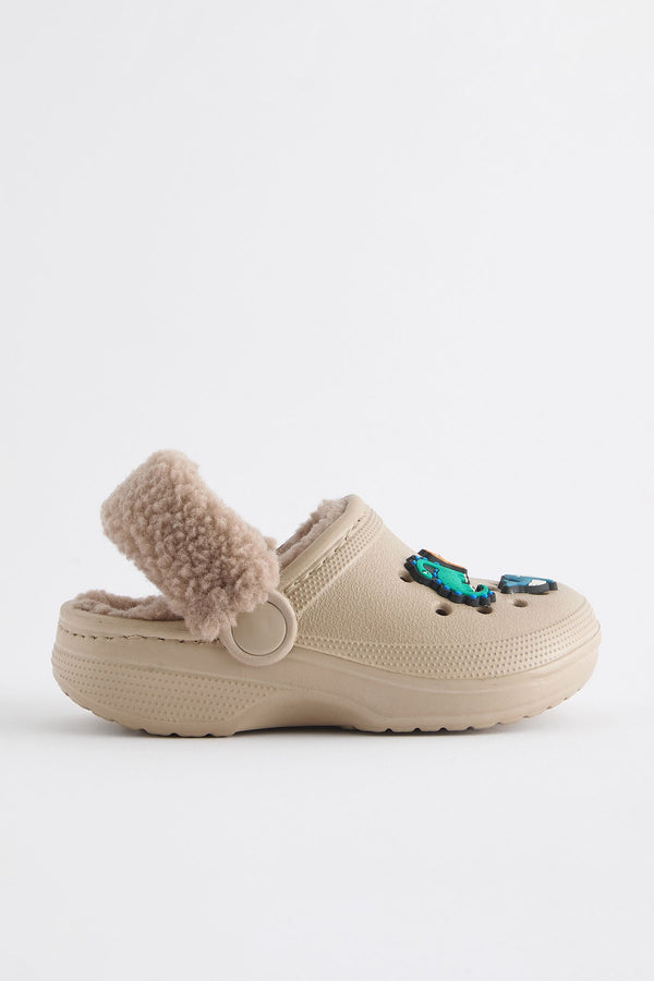 Neutral Lined Clog Slippers