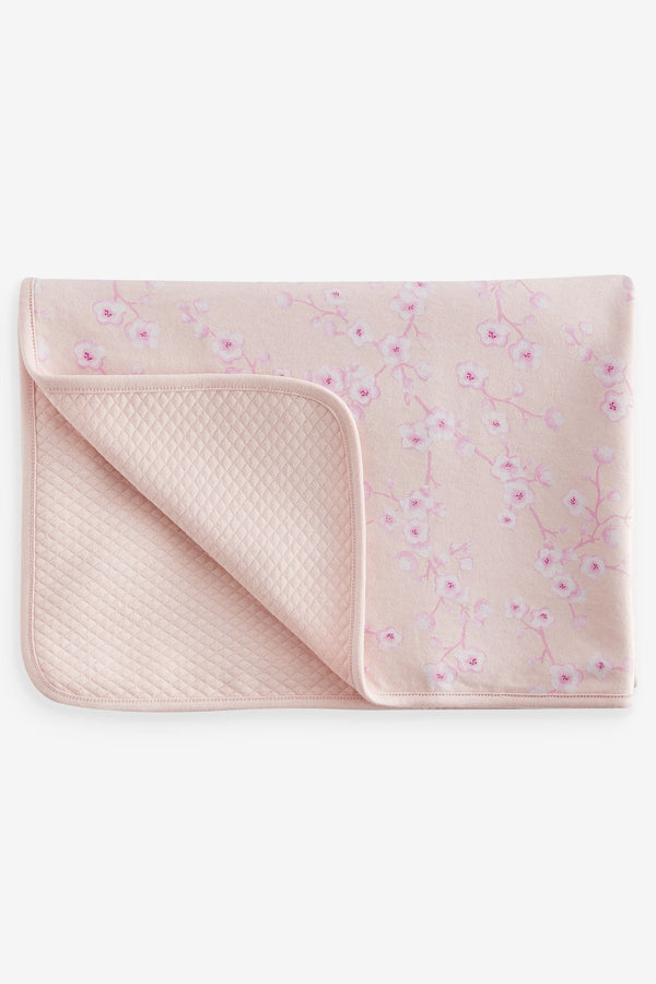 Baker by Ted Baker Pink Blossom 100% Cotton Blanket