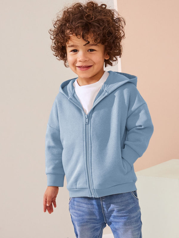 Blue Zip Through Hoodie (3mths-7yrs)