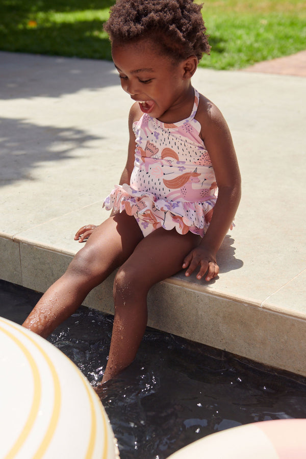 Pink Unicorn Skirted Swimsuit (3mths-7yrs)