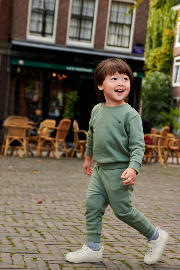 Green Sage Jersey Sweatshirt And Joggers Set (3mths-7yrs)