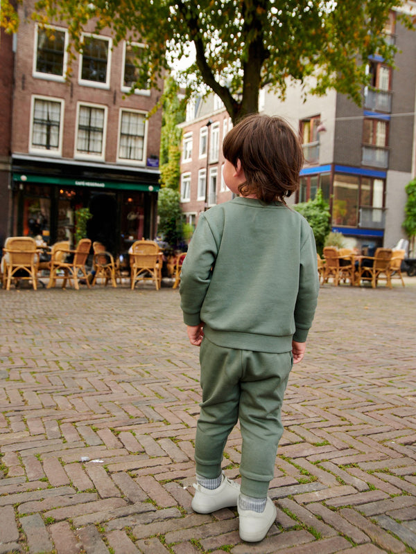 Green Sage Jersey Sweatshirt And Joggers Set (3mths-7yrs)