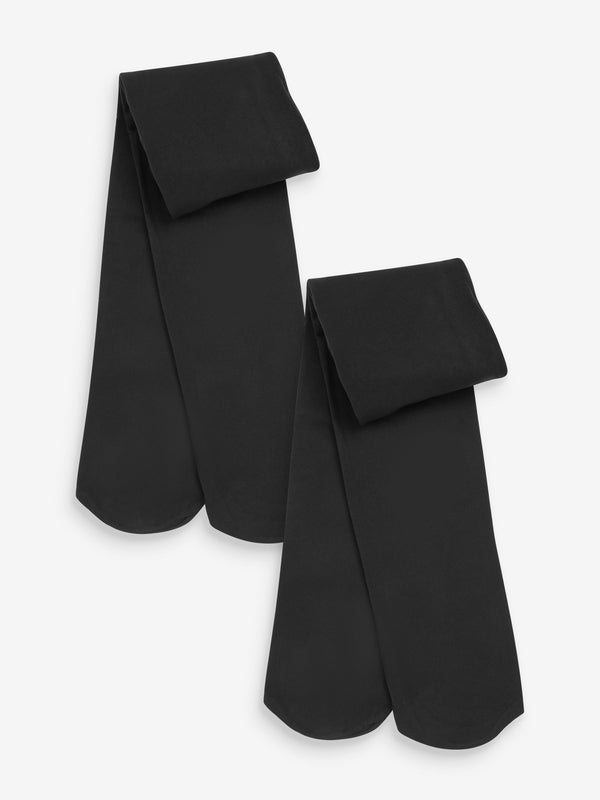 Black 2 Pack 100 Denier School Tights