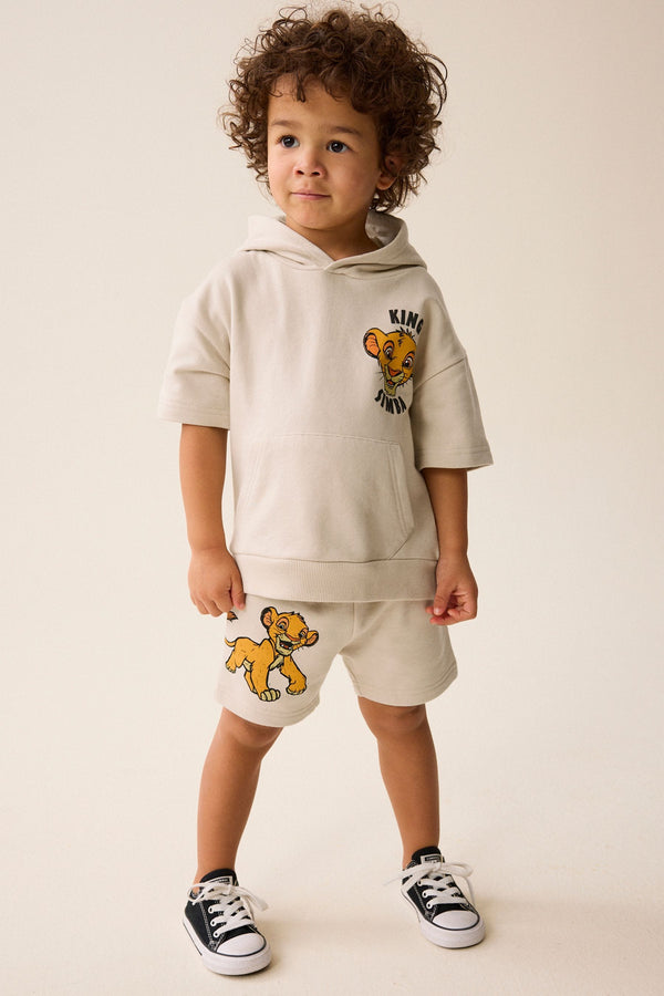 Ecru Lion King Hoodie and Shorts Set (3mths-8yrs)