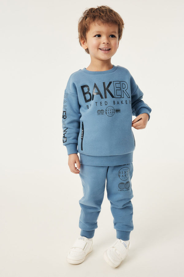 Blue Baker by Ted Baker (0-6yrs) Letter Sweater and Jogger Set