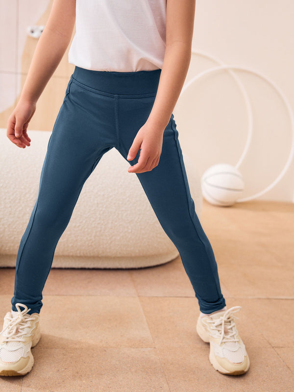 Navy Blue Sport Leggings (3-16yrs)