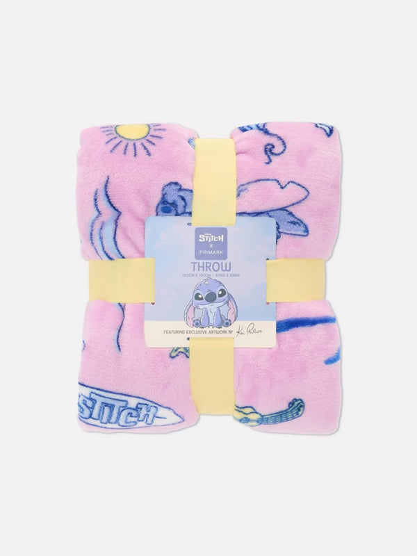 Disney Stitch fleece throw